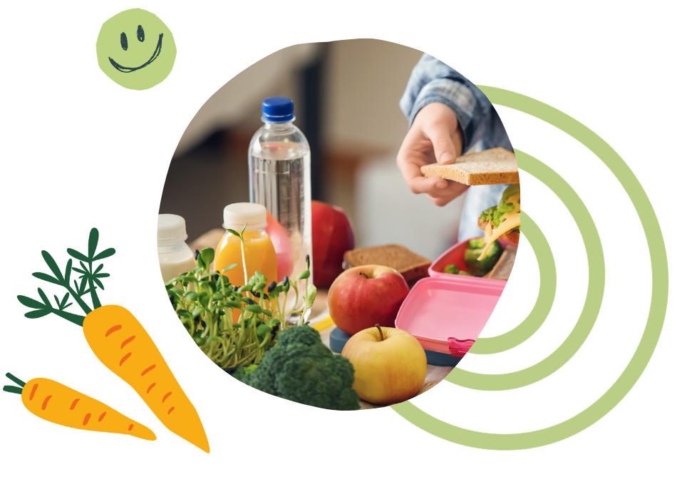 Frisches Obst & Gemüse für die Schule bestellen.